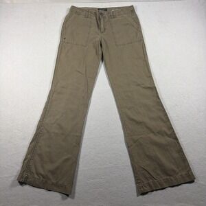 Sanctuary Cargo Pants Womens 33 Brown Twill Bootcut Relaxed Pockets Casual